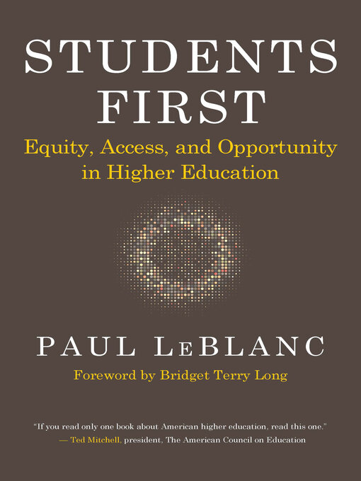 Title details for Students First by Paul LeBlanc - Available